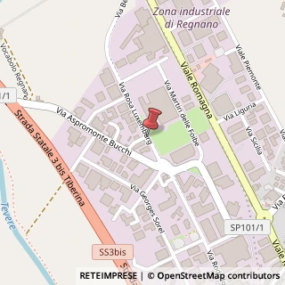 Mappa Via Rosa Luxemburg, 06012 Città di Castello, Perugia (Umbria)