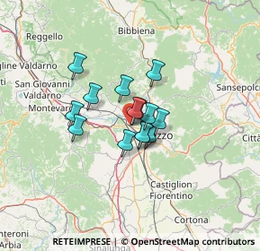 Mappa Località Indicatore zona i, 52100 Arezzo AR, Italia (8.22214)