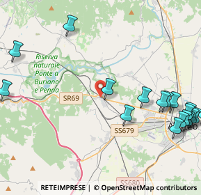 Mappa Località Indicatore zona i, 52100 Arezzo AR, Italia (6.03333)