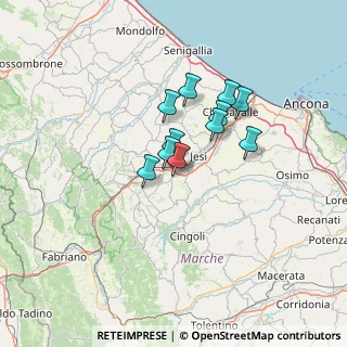 Mappa Localita' Sant'Apollinare, 60030 Monte Roberto AN, Italia (9.53545)