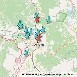 Mappa Via Casentinese, 52100 Arezzo AR, Italia (6.25286)