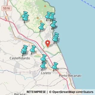 Mappa Via del Musone, 60026 Numana AN, Italia (4.07267)
