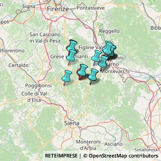 Mappa Via delle Fonti, 53017 Radda in Chianti SI, Italia (9.7545)