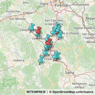 Mappa Str. di Linari, 50021 Barberino Tavarnelle FI, Italia (9.23125)