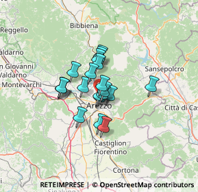 Mappa Dietro Todis, 52100 Arezzo AR, Italia (8.319)