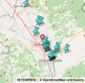 Mappa Via G.B. Venturelli, 06012 Città di Castello PG, Italia (3.169)