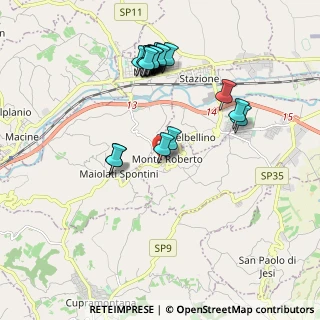 Mappa Via G. Spontini, 60030 Maiolati Spontini AN, Italia (2.006)