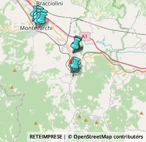 Mappa Via Camillo Benso Conte di Cavour, 52021 Bucine AR, Italia (3.87857)