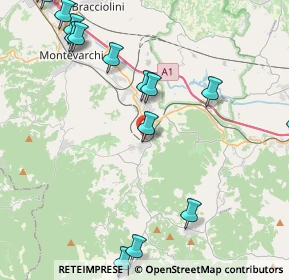 Mappa Via Camillo Benso Conte di Cavour, 52021 Bucine AR, Italia (5.92)