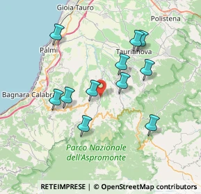Mappa Contrada Caruso, 89056 Oppido Mamertina RC, Italia (7.57)