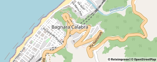 Mappa Bagnara Calabra