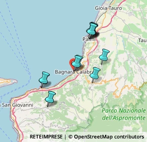 Mappa Via SS. Maria delle Grazie, 89011 Bagnara Calabra RC, Italia (7.24286)