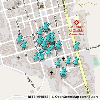 Mappa Piazza Umberto I, 89014 Oppido Mamertina RC, Italia (0.07241)