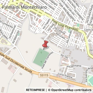 Mappa Via Caltanissetta, 43, 92020 Palma di Montechiaro, Agrigento (Sicilia)
