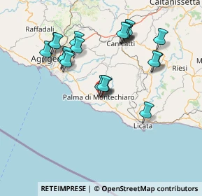 Mappa Via Tommaso Campanella, 92020 Palma di Montechiaro AG, Italia (16.847)