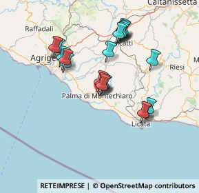 Mappa Via Tommaso Campanella, 92020 Palma di Montechiaro AG, Italia (14.9825)