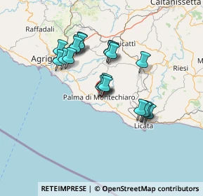 Mappa Via Tommaso Campanella, 92020 Palma di Montechiaro AG, Italia (13.0125)