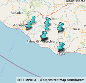 Mappa Via Russel Bertrand, 92020 Palma di Montechiaro AG, Italia (11.1835)