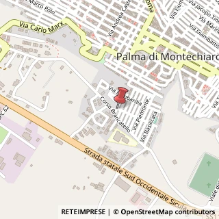 Mappa Via marche 55, 92020 Palma di Montechiaro, Agrigento (Sicilia)