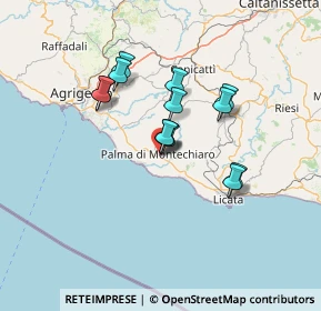 Mappa Via Catania, 92020 Palma di Montechiaro AG, Italia (11.82385)