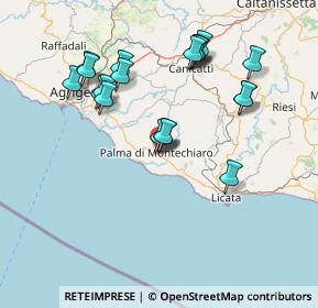 Mappa Via Catania, 92020 Palma di Montechiaro AG, Italia (16.765)