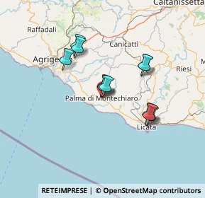 Mappa Via Caltanissetta, 92020 Palma di Montechiaro AG, Italia (12.39091)