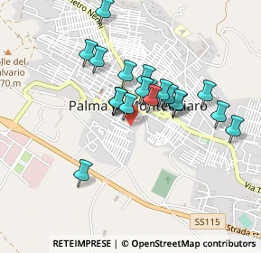 Mappa Via Cappellini, 92020 Palma di Montechiaro AG, Italia (0.4005)