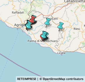 Mappa Via Cappellini, 92020 Palma di Montechiaro AG, Italia (12.0045)