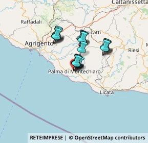 Mappa Via Cappellini, 92020 Palma di Montechiaro AG, Italia (10.131)