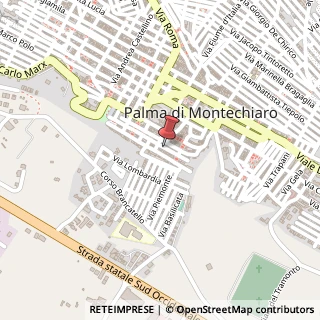 Mappa Via Alessandro Manzoni,  92, 92100 Palma di Montechiaro, Agrigento (Sicilia)