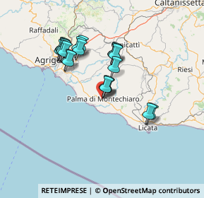 Mappa Via Berlino, 92020 Palma di Montechiaro AG, Italia (13.8815)