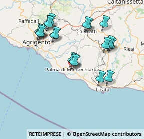 Mappa Via Garda, 92020 Palma di Montechiaro AG, Italia (17.1005)