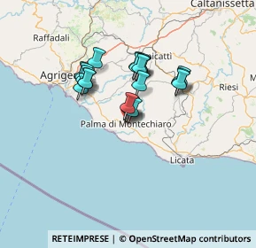 Mappa Via Garda, 92020 Palma di Montechiaro AG, Italia (11.2395)