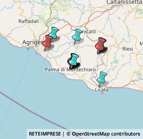 Mappa Via Montevago, 92020 Palma di Montechiaro AG, Italia (9.446)