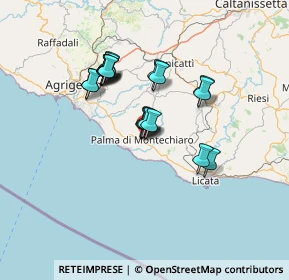 Mappa Via Montevago, 92020 Palma di Montechiaro AG, Italia (12.0565)