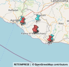 Mappa Via Pasquale Villari, 92020 Palma di Montechiaro AG, Italia (10.54182)