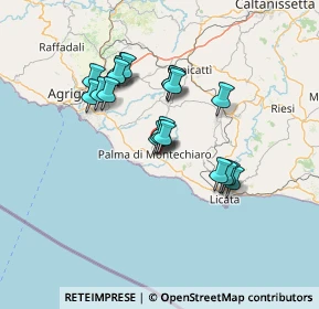 Mappa Via Pasquale Villari, 92020 Palma di Montechiaro AG, Italia (12.924)