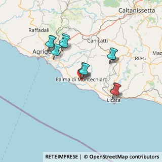 Mappa Contrada Celona, 92020 Palma di Montechiaro AG, Italia (13.6175)