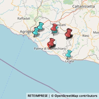 Mappa Contrada Celona, 92020 Palma di Montechiaro AG, Italia (11.59)