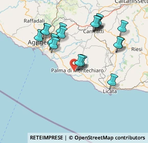 Mappa SP55, 92020 Palma di Montechiaro AG, Italia (17.184)