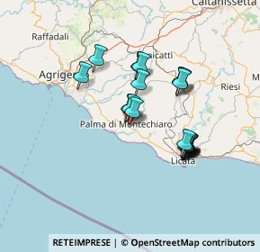 Mappa Via Tenente Palma, 92020 Palma di Montechiaro AG, Italia (13.4075)