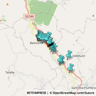 Mappa Via Forca d'Acero, 03040 Belmonte Castello FR, Italia (0.85889)