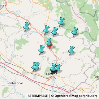 Mappa Via Forca d'Acero, 03040 Belmonte Castello FR, Italia (8.07176)