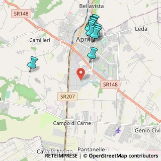 Mappa Via della Meccanica, 04011 Aprilia LT, Italia (2.47833)