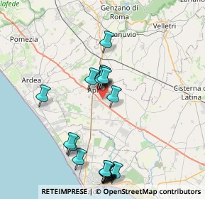 Mappa 04010 Aprilia LT, Italia (8.6625)