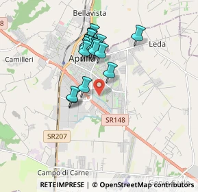 Mappa 04010 Aprilia LT, Italia (1.618)