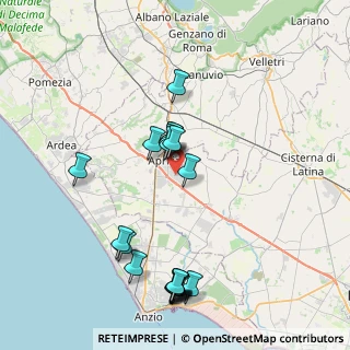 Mappa Via Portogallo, 04011 Aprilia LT, Italia (8.76)