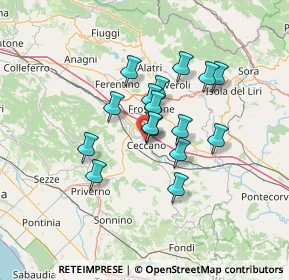 Mappa 03023 Ceccano FR, Italia (10.85563)