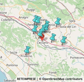 Mappa 03023 Ceccano FR, Italia (10.51545)