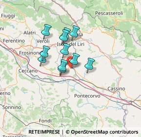 Mappa Via Valle, 03032 Frosinone FR, Italia (9.92909)